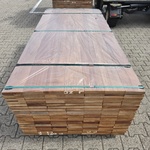 Ca. 134x Guyana Teak Planken Geschaafd, 25x145mm, lengte 100cm